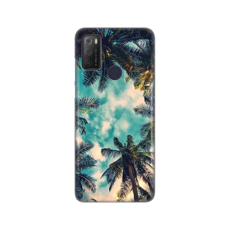 Maskica Silikonska Print Skin za Alcatel 1S 2021/3L 2021/A1 Alpha 21 Palm tree