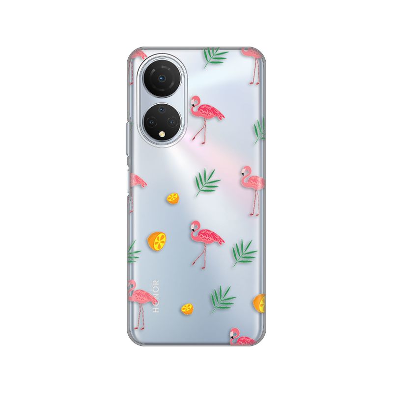 Maskica Silikonska Print Skin za Honor X7 Flamingos