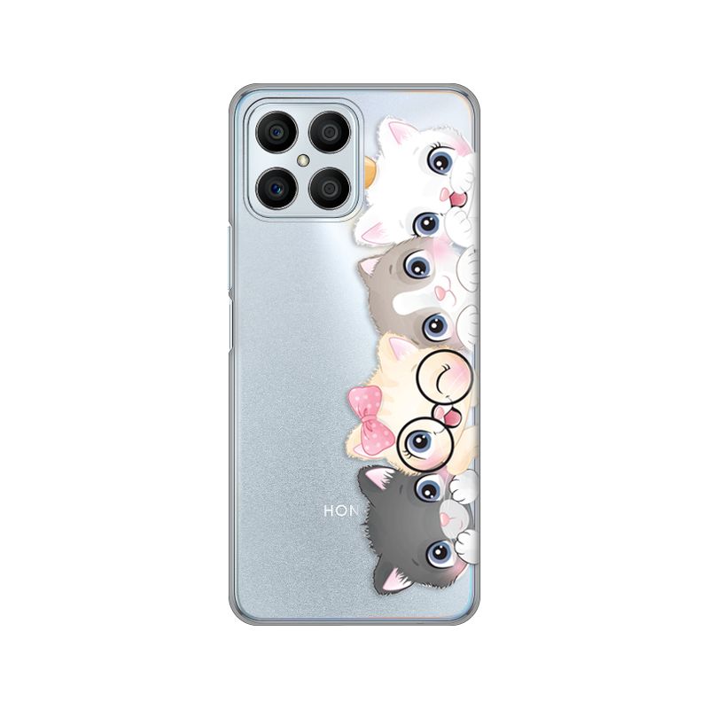 Maskica Silikonska Print Skin za Honor X8 Cats