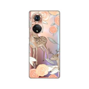 Maskica Silikonska Print Skin za Huawei Honor 50 Pro  Flower Deer