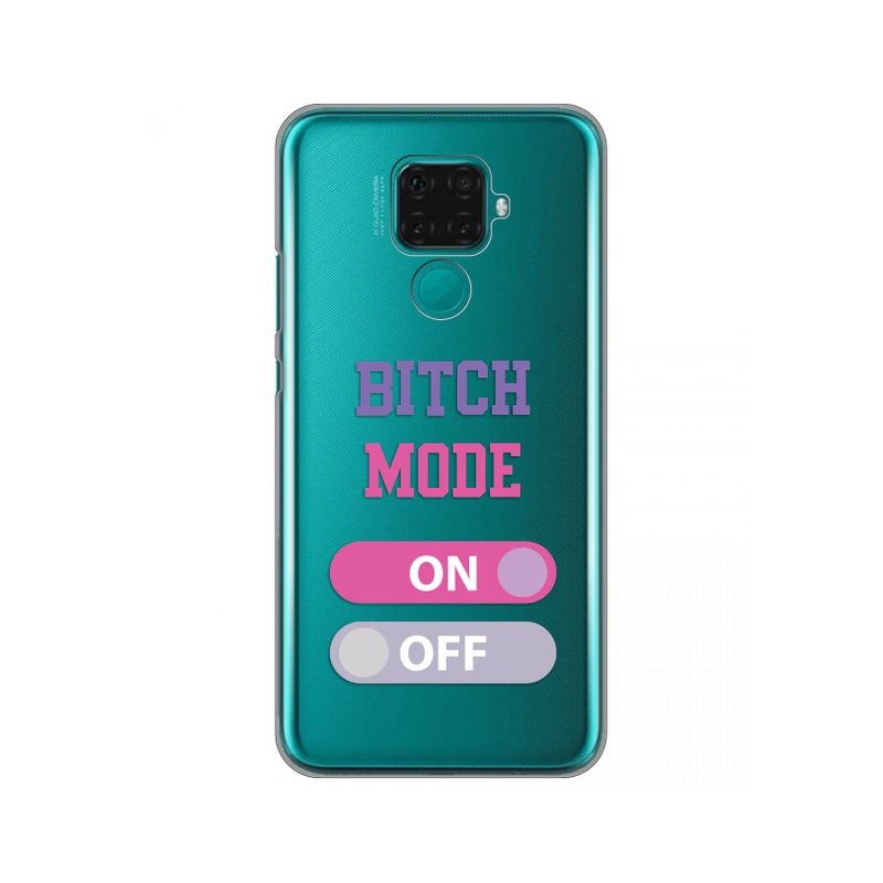 Maskica Silikonska Print Skin za Huawei Mate 30 Lite/Nova 5i Pro Bitch Mode On
