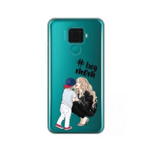 Maskica Silikonska Print Skin za Huawei Mate 30 Lite/Nova 5i Pro Boy Mom