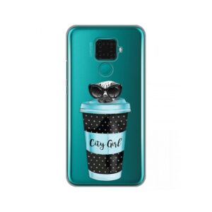 Maskica Silikonska Print Skin za Huawei Mate 30 Lite/Nova 5i Pro City Coffee