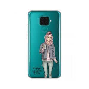 Maskica Silikonska Print Skin za Huawei Mate 30 Lite/Nova 5i Pro Coffee Time