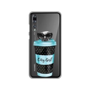 Maskica Silikonska Print Skin za Huawei P30 City Coffee