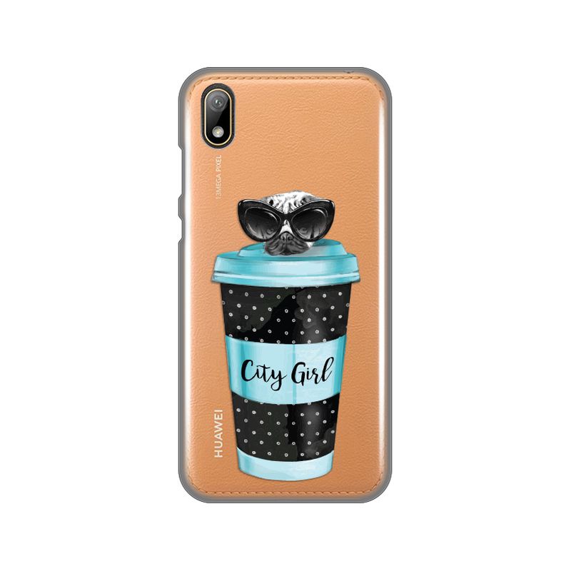 Maskica Silikonska Print Skin za Huawei Y5 2019/Honor 8S 2019/2020 City Coffee
