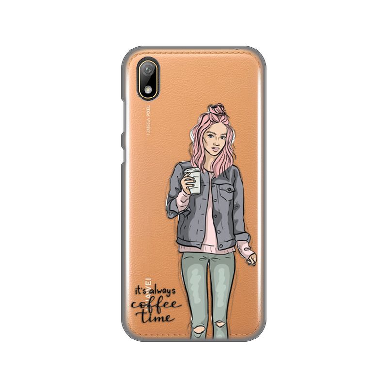 Maskica Silikonska Print Skin za Huawei Y5 2019/Honor 8S 2019/2020 Coffee Time