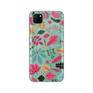 Maskica Silikonska Print Skin za Huawei Y5p/Honor 9S Colorful Leaves