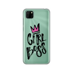 Maskica Silikonska Print Skin za Huawei Y5p/Honor 9S Girl Boss With Crown