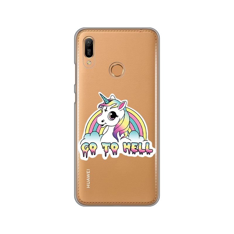 Maskica Silikonska Print Skin za Huawei Y6 2019/Honor 8A Go To Hell