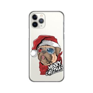 Maskica Silikonska Print Skin za iPhone 11 Pro 5.8 Christmas Pug