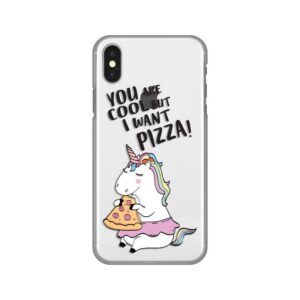 Maskica Silikonska Print Skin Za Iphone X Unicorn Pizza
