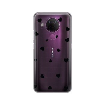 Maskica Silikonska Print Skin za Nokia 5.4 Hearts