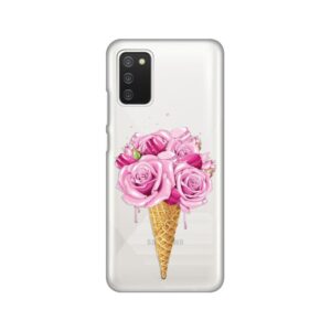 Maskica Silikonska Print Skin za Samsung A025G Galaxy A02s (EU) Rose Cone
