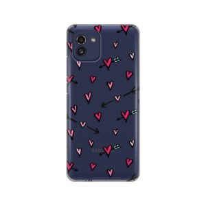 Maskica Silikonska Print Skin za Samsung A035G Galaxy A03 Hearts Pattern