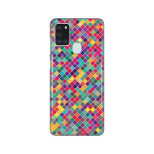 Maskica Silikonska Print Skin za Samsung A217F Galaxy A21s Colorful cubes