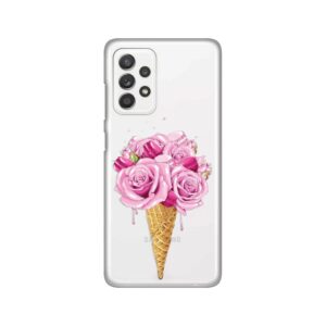 Maskica Silikonska Print Skin za Samsung A525F/A526B/A528B Galaxy A52 4G/A52 5G/A52s 5G Rose Cone