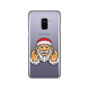Maskica Silikonska Print Skin za Samsung A530F Galaxy A8 2018 Rock And Roll Santa