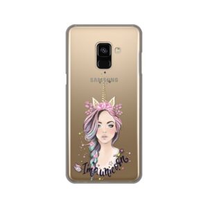 Maskica Silikonska Print Skin Za Samsung A530F Galaxy A8 2018 Unicorn Girl