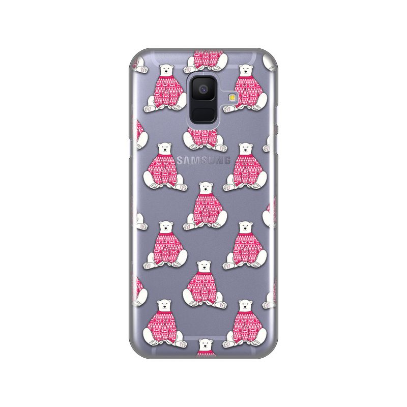 Maskica Silikonska Print Skin za Samsung A600F Galaxy A6 2018 Bears In Sweater