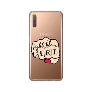 Maskica Silikonska Print Skin za Samsung A750F Galaxy A7 2018 Fight Like A Girl