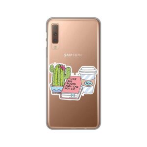 Maskica Silikonska Print Skin za Samsung A750F Galaxy A7 2018 I Like Big Books