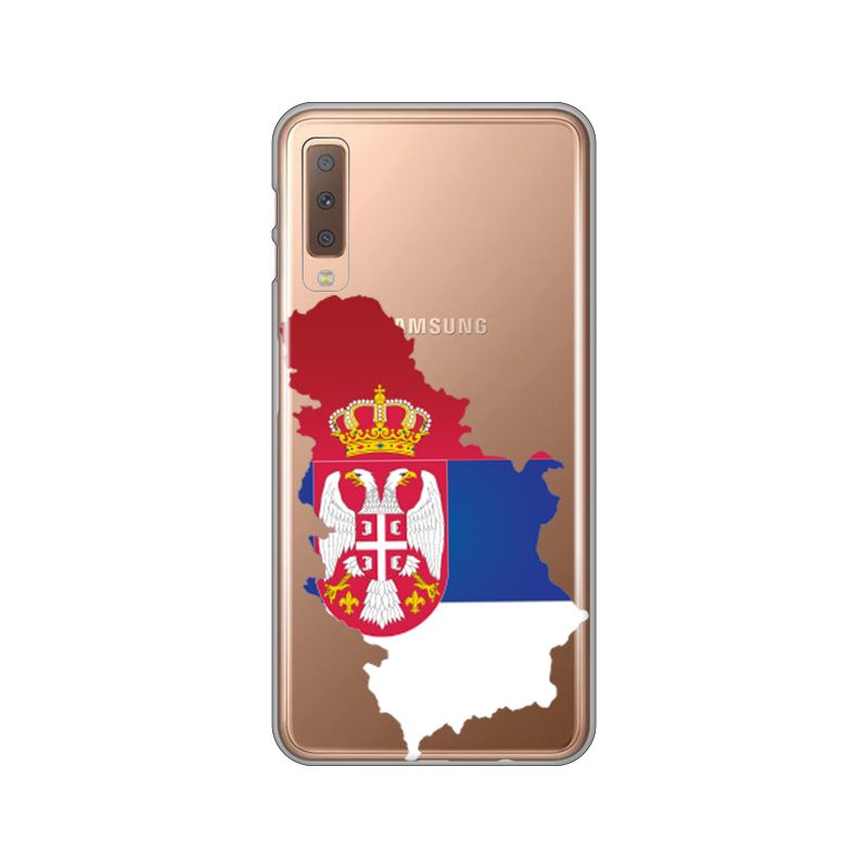 Maskica Silikonska Print Skin za Samsung A750FN Galaxy A7 2018 Serbia Map