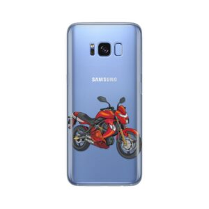 Maskica Silikonska Print Skin Za Samsung G955 S8 Plus Cristal Case 1177 Red Motorcycle