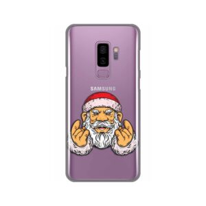 Maskica Silikonska Print Skin za Samsung G965 S9 Plus Rock And Roll Santa