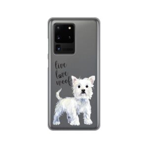 Maskica Silikonska Print Skin za Samsung G988F Galaxy S20 Ultra Live Love Woof