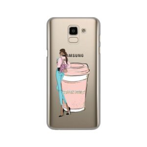 Maskica Silikonska print skin za Samsung J600F Galaxy J6 2018 (EU) Coffe Addict