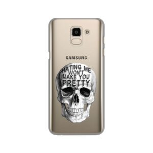 Maskica Silikonska Print Skin za Samsung J600F Galaxy J6 2018 (EU) Hating Me Skull