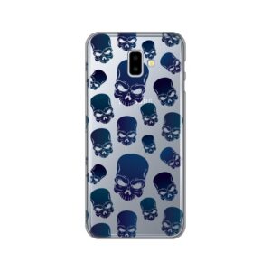 Maskica silikonska Print Skin za Samsung J610F Galaxy J6 Plus Blue Skulls