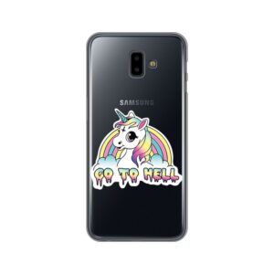 Maskica Silikonska Print Skin za Samsung J610F Galaxy J6 Plus Go To Hell