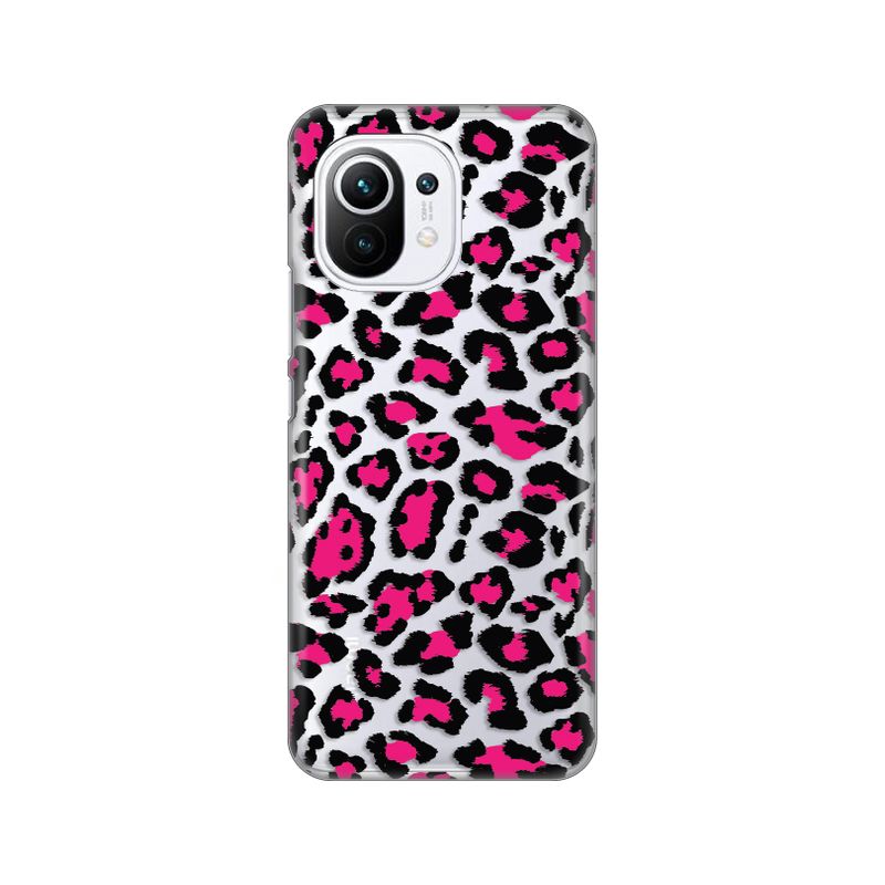 Maskica Silikonska Print Skin za Xiaomi Mi 11 Pink Jungle