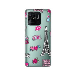 Maskica Silikonska Print Skin za Xiaomi Redmi 10C Love Paris