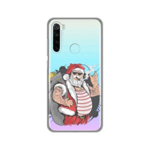 Maskica Silikonska Print Skin za Xiaomi Redmi Note 8 Bad Santa