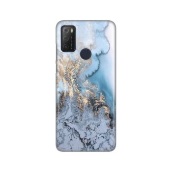 Maskica Silikonska Print za Alcatel 1S 2021/3L 2021/A1 Alpha 21 Blue Gold Marble
