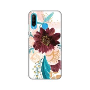 Maskica Silikonska Print za Huawei P30 Lite Purple Flower