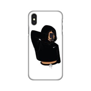 Maskica Silikonska Print za iPhone X Girl With Phone