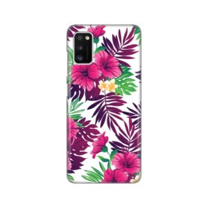 Maskica Silikonska Print za Samsung A415F Galaxy A41 Pink Tropical Flowers