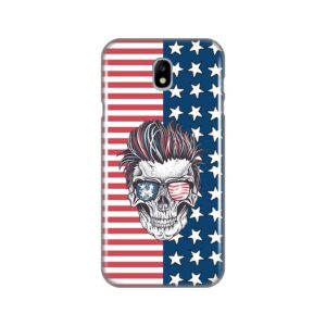 Maskica silikonska Print za Samsung J730F Galaxy J7 2017 (EU) Face of Skull