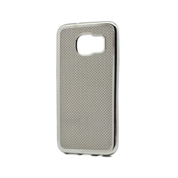 Maskica silikonska scrub za Samsung G935 S7 Edge srebrna