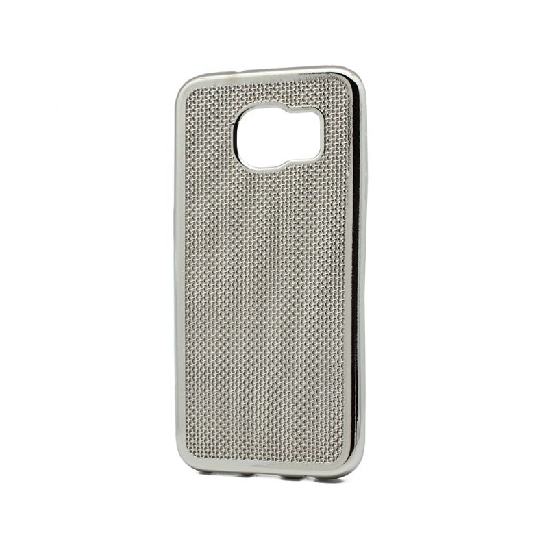 Maskica silikonska scrub za Samsung G935 S7 Edge srebrna