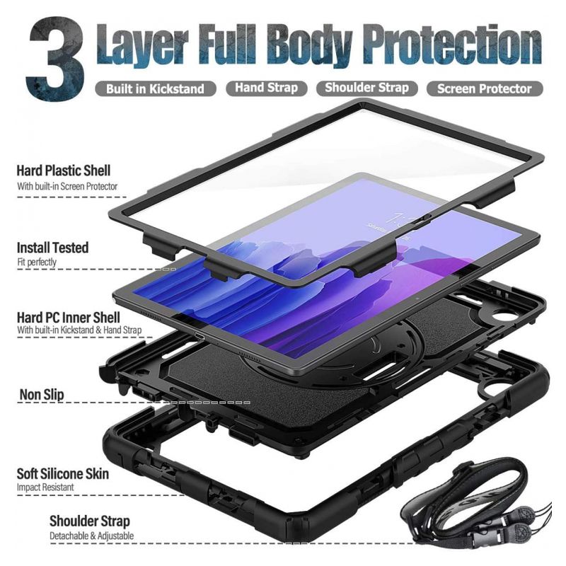 Maskica Smart Port za Samsung T500/T505 Galaxy Tab A7 10.4 2020 crna