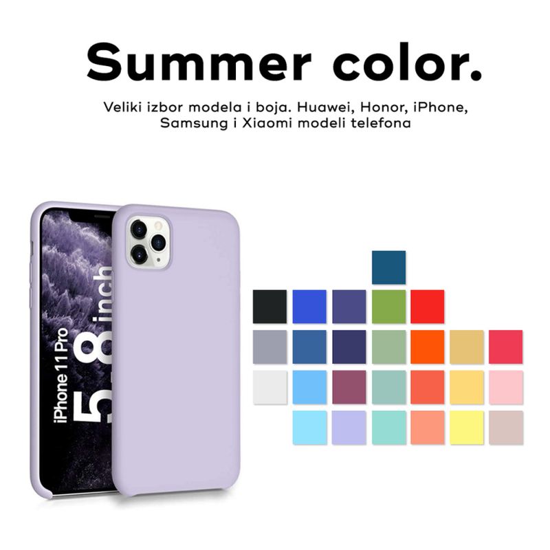 Maskica Summer color za Huawei P40 Lite E narandzasta