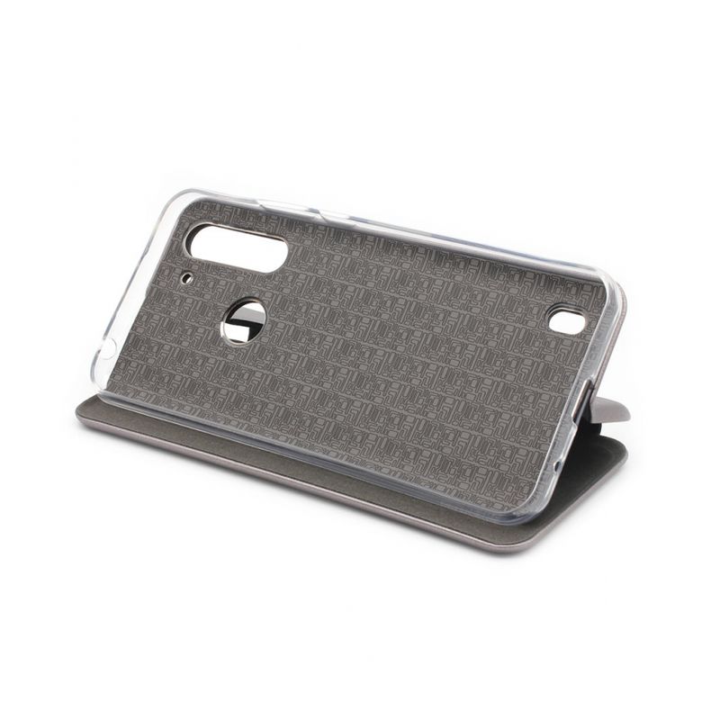 Maskica Teracell Flip Cover za Motorola G8 Power Lite srebrna
