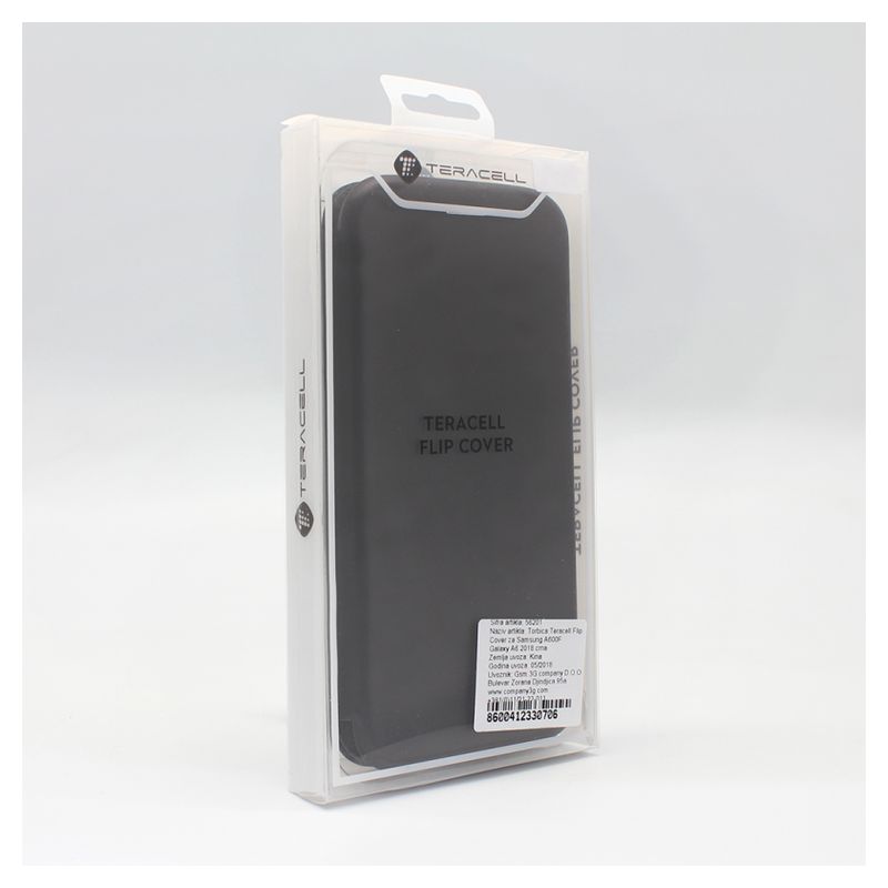 Maskica Teracell Flip Cover za Samsung A600F Galaxy A6 2018 crna