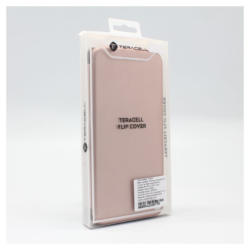 Maskica Teracell Flip Cover za Samsung A605G Galaxy A6 Plus 2018 roze
