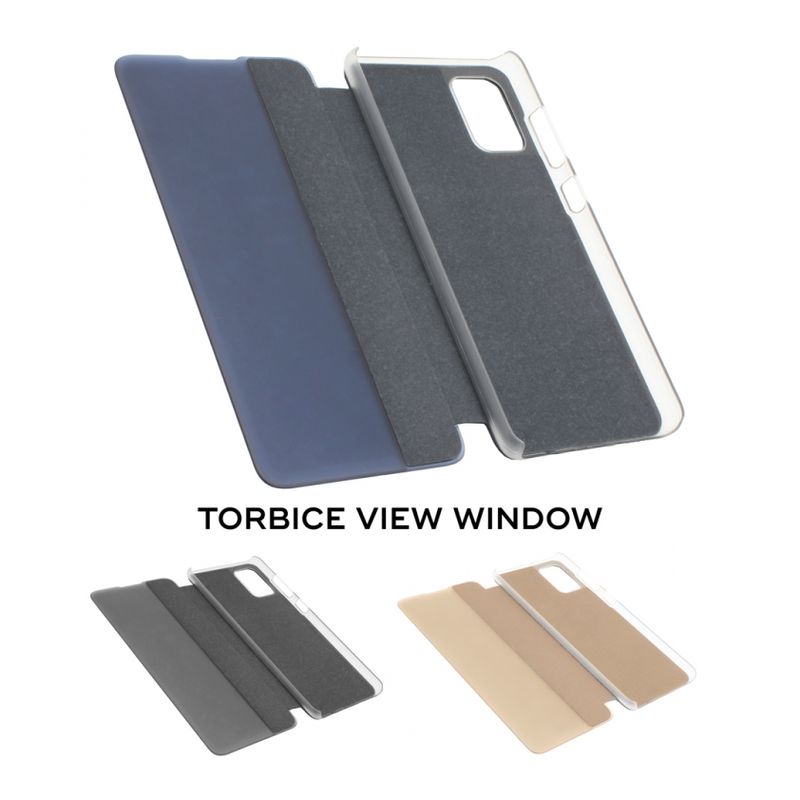 Maskica View Window za Huawei P40 Lite E roze